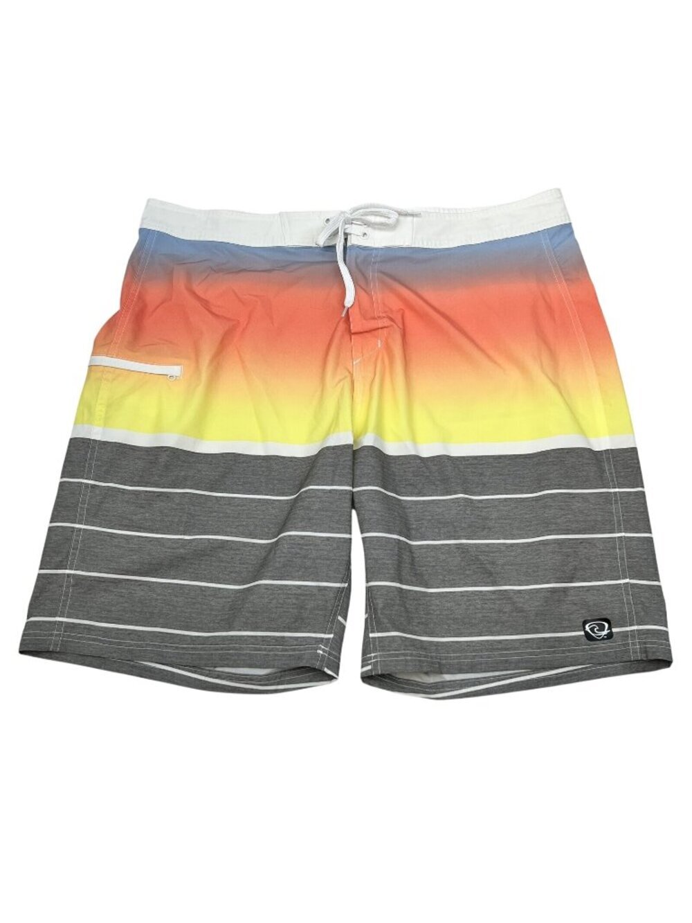Wave Zone Men’s Bermuda Shorts Multicolor Tie Waist  Size 42